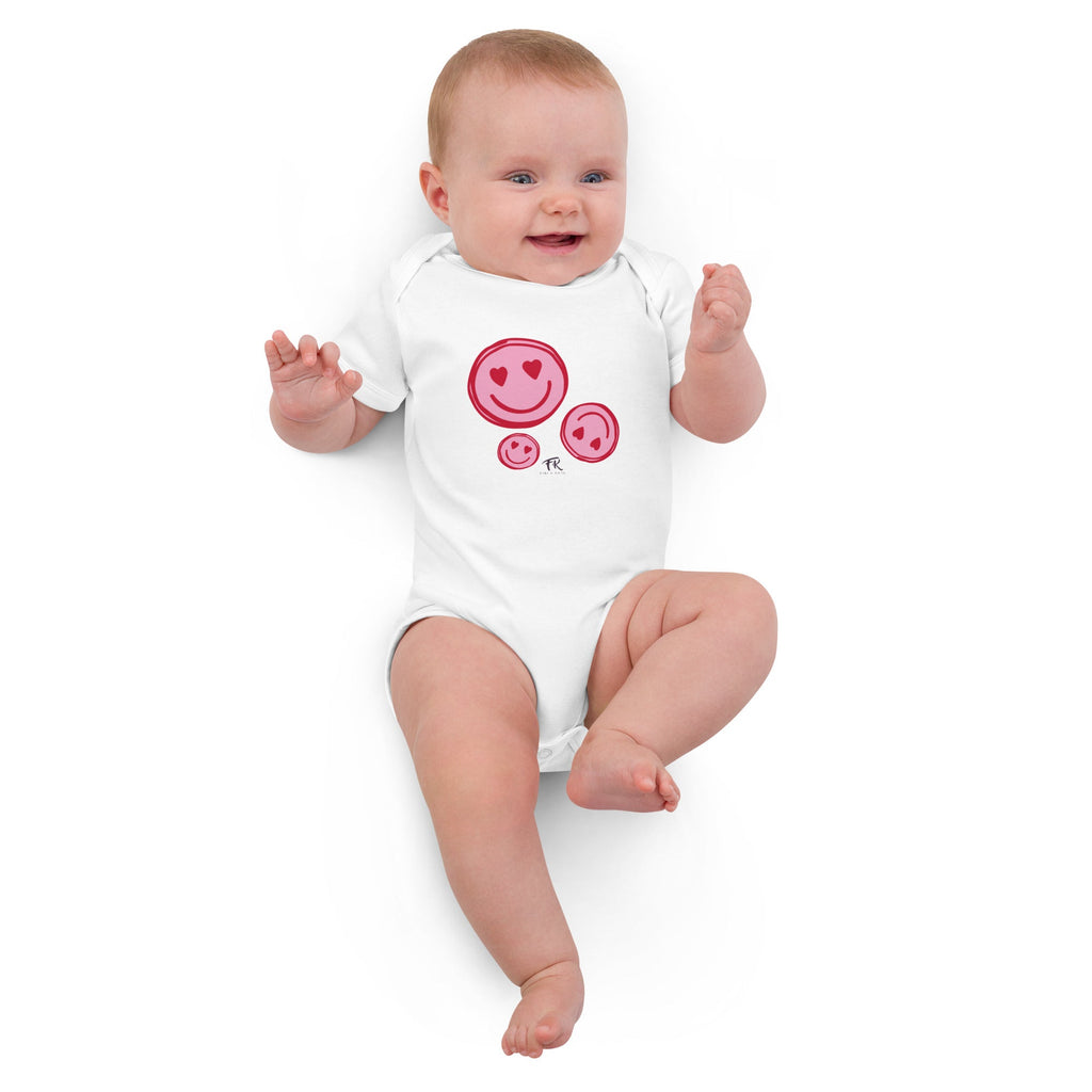 Happy Hearts Babystrampler aus Bio-Baumwolle - Fibi & Karl