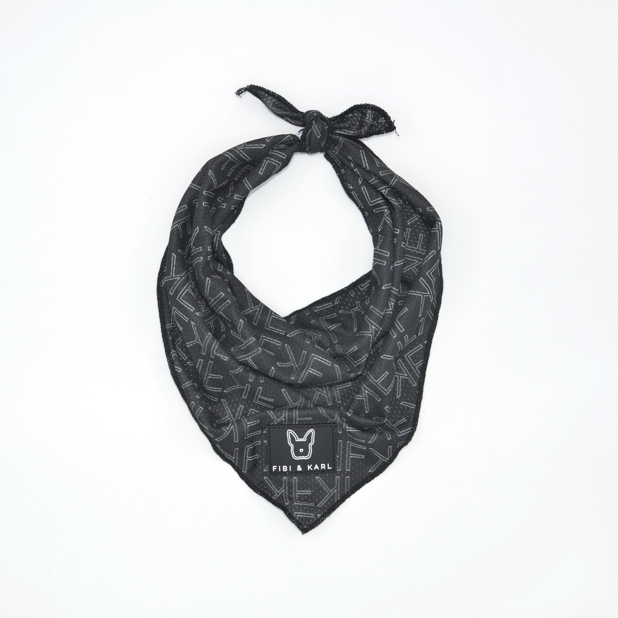Buffalo Plaid Hundehalstuch – Schwarz-weiß Kariert, 45,7x63,5 Cm, Für Kleine Bis Große Hunde